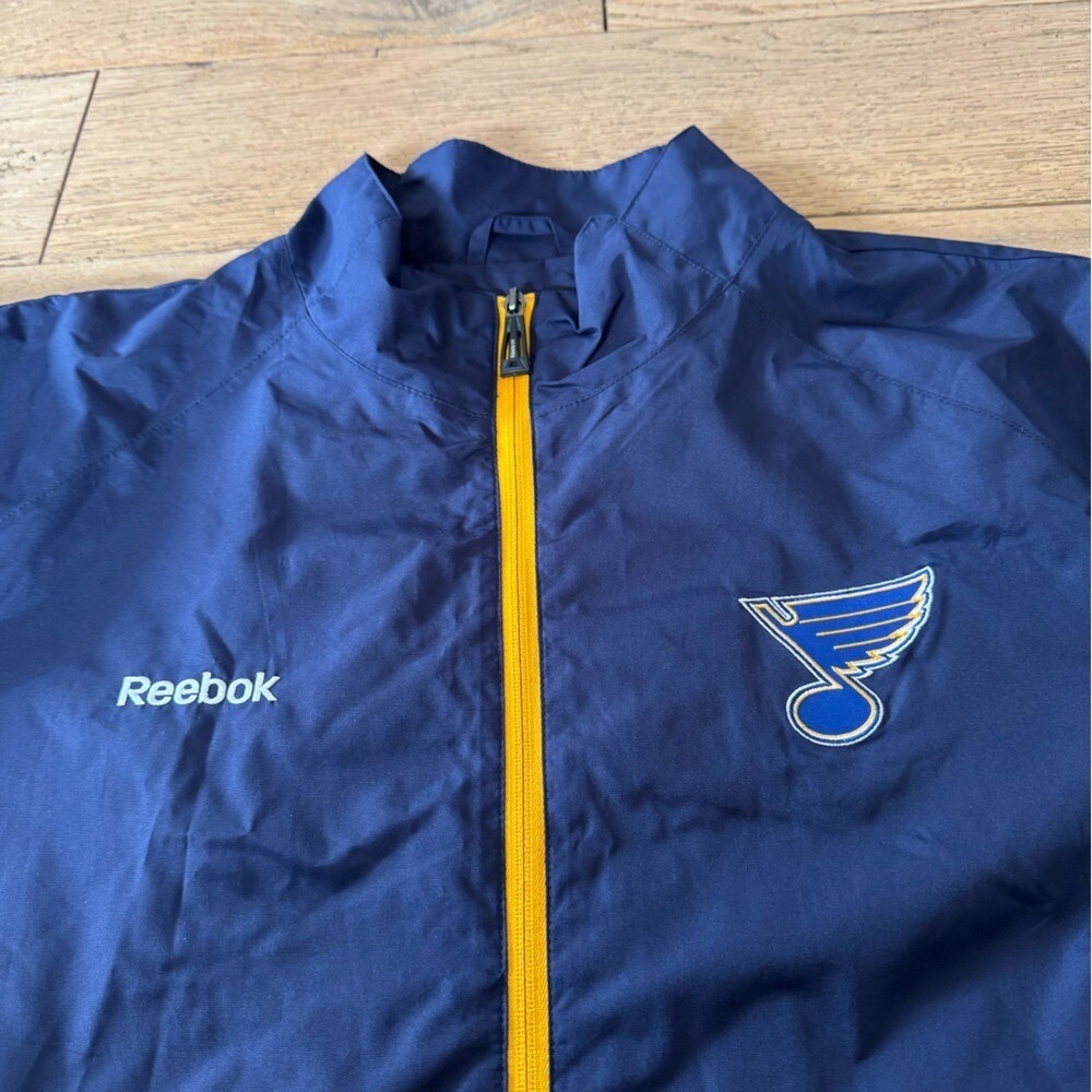 Reebok St Louis Blues NHL Center Ice‎ Collection Full Zip Windbreaker XL (1243)